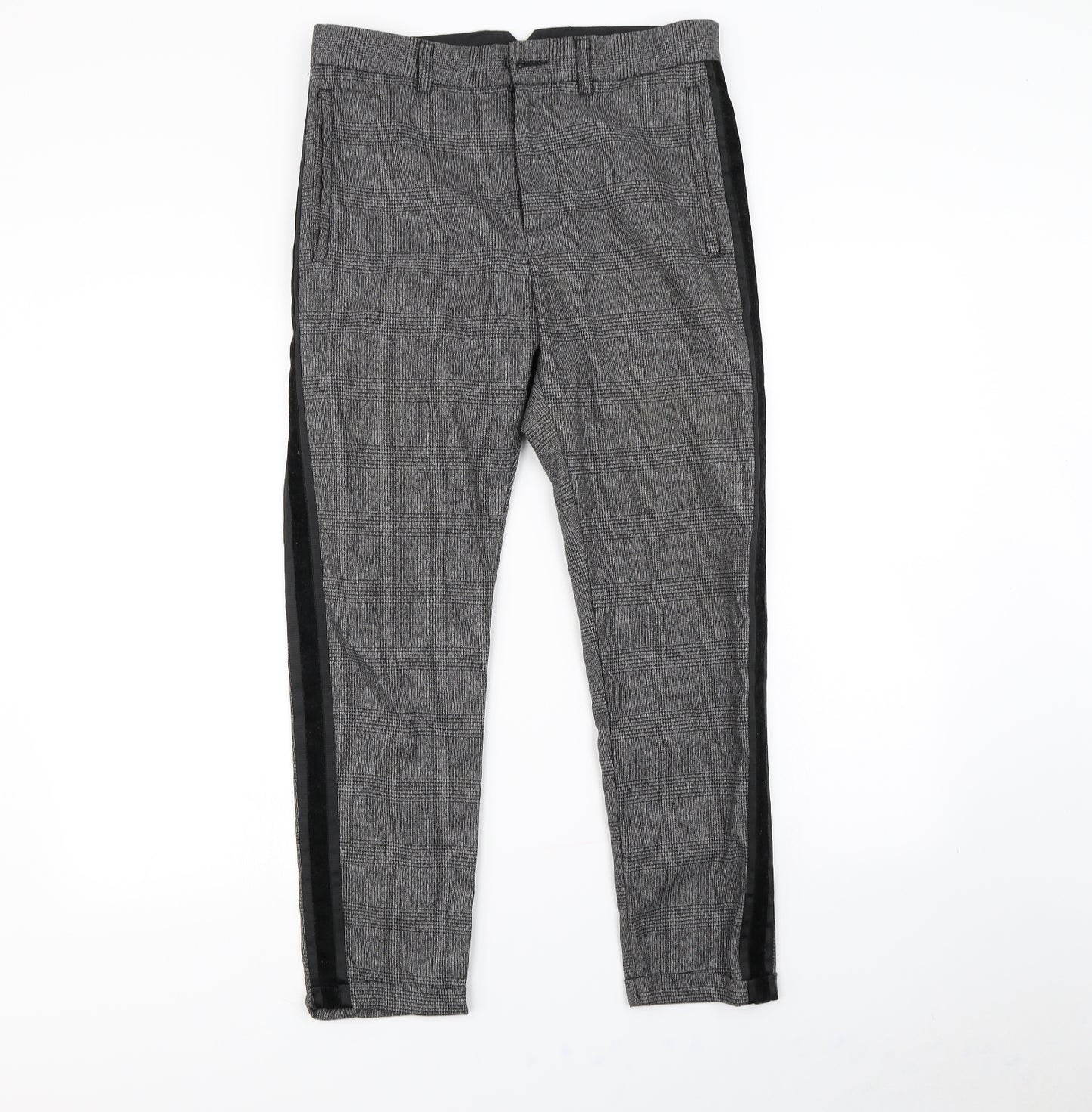 Mennace Mens Grey   Dress Pants Trousers Size 30 in L29 in