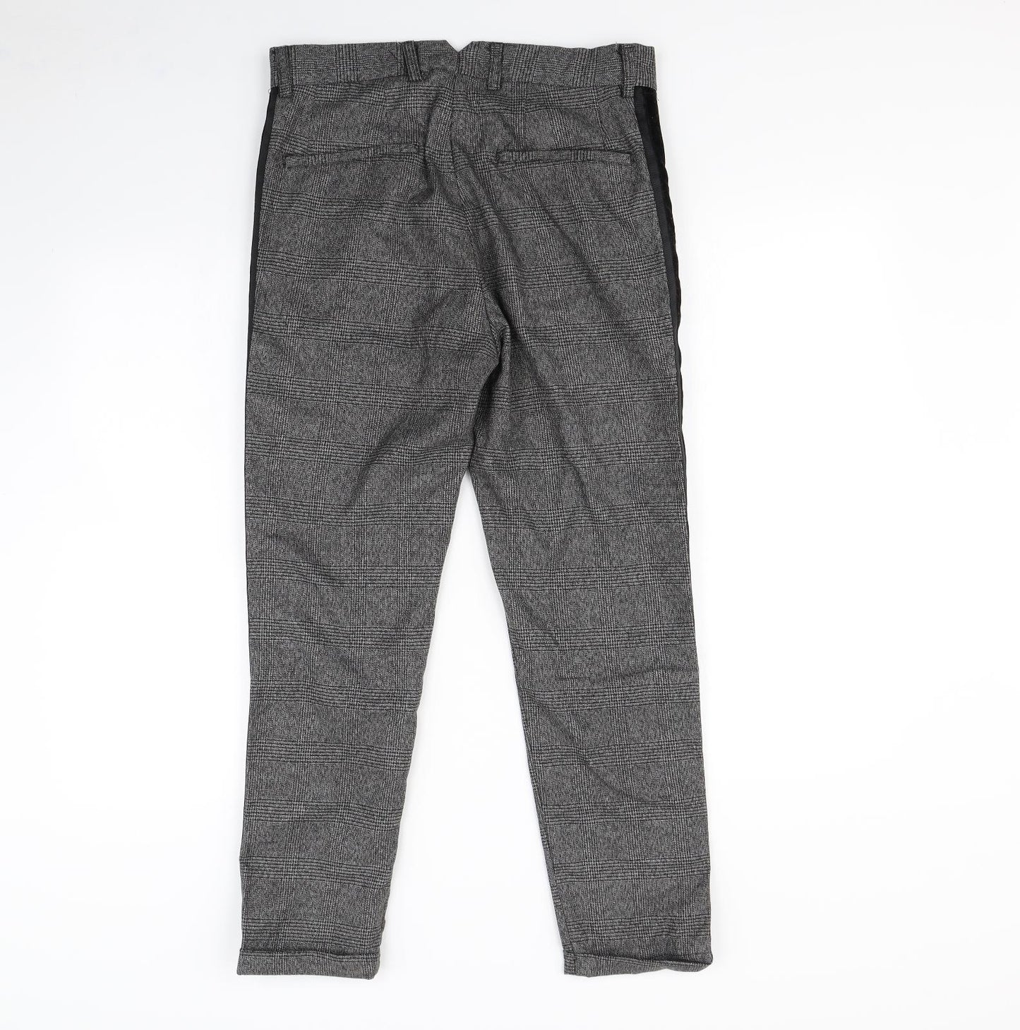 Mennace Mens Grey   Dress Pants Trousers Size 30 in L29 in