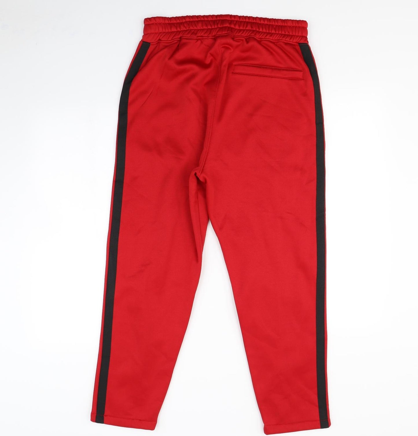 Mennace Mens Red   Jogger Trousers Size M L30 in