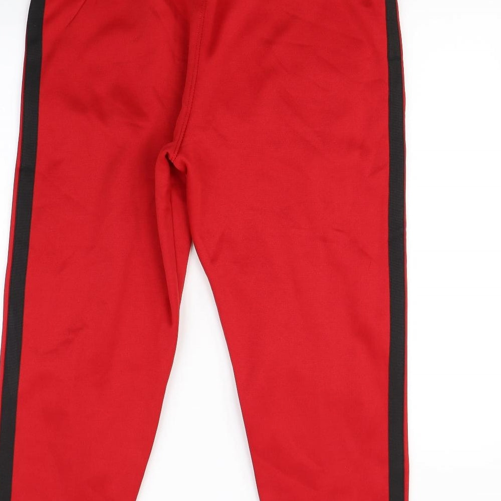 Mennace Mens Red   Jogger Trousers Size M L30 in