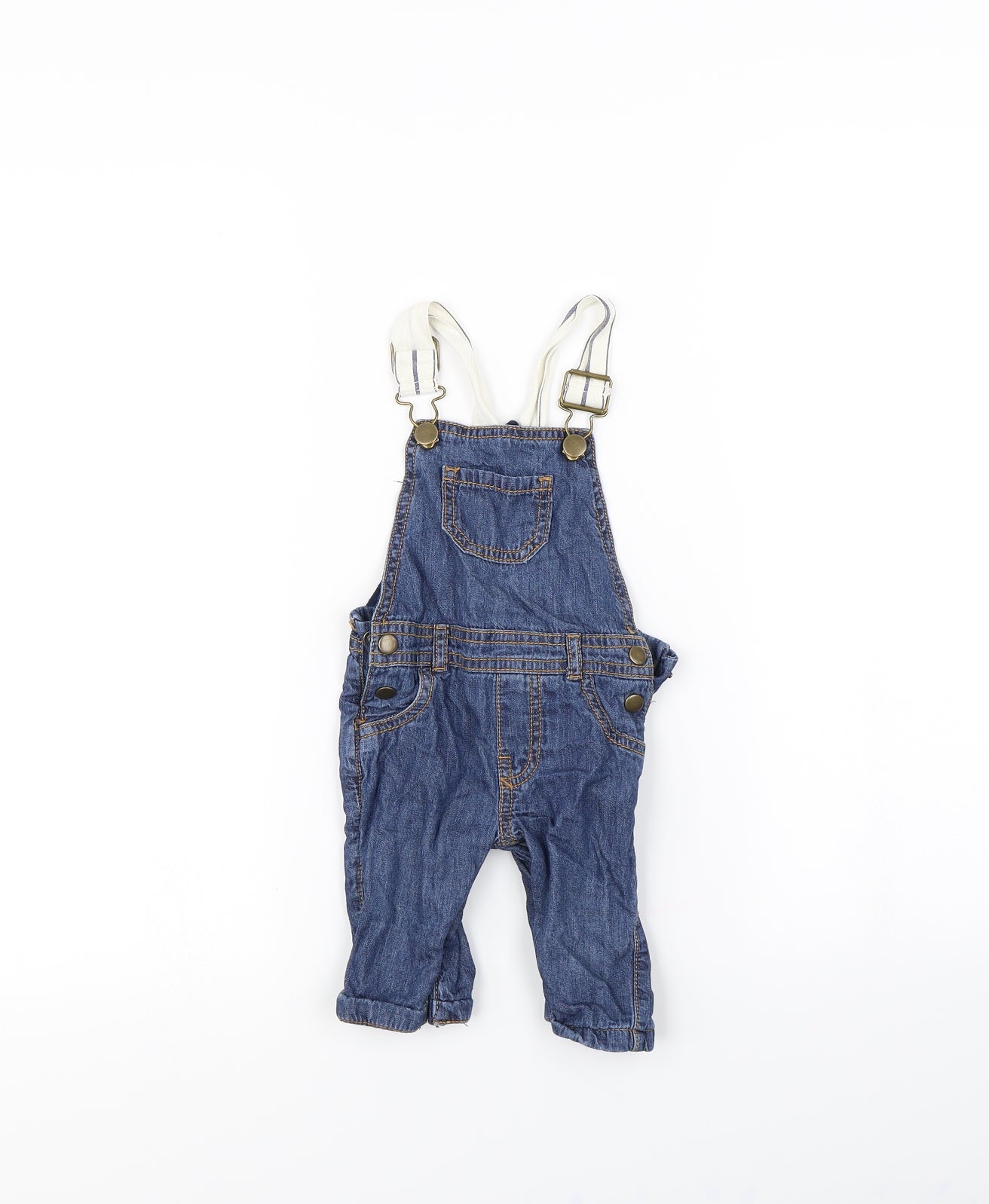 F&F Baby Blue   Dungaree One-Piece Size 6-9 Months
