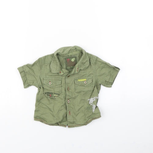NEXT Boys Green   Basic Button-Up Size 6-9 Months