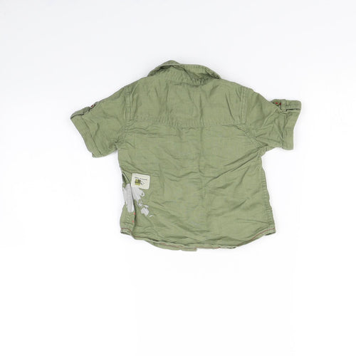 NEXT Boys Green   Basic Button-Up Size 6-9 Months