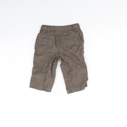 NEXT Baby Brown   Cargo Trousers Size 6-9 Months