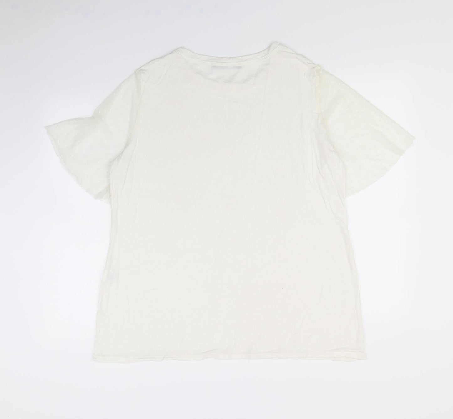 Boohoo Womens White   Basic T-Shirt Size 20