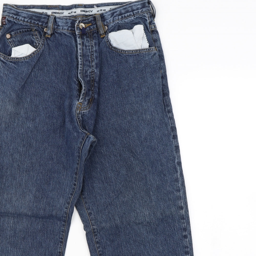 Energy Mens Blue   Straight Jeans Size 32 in L30 in