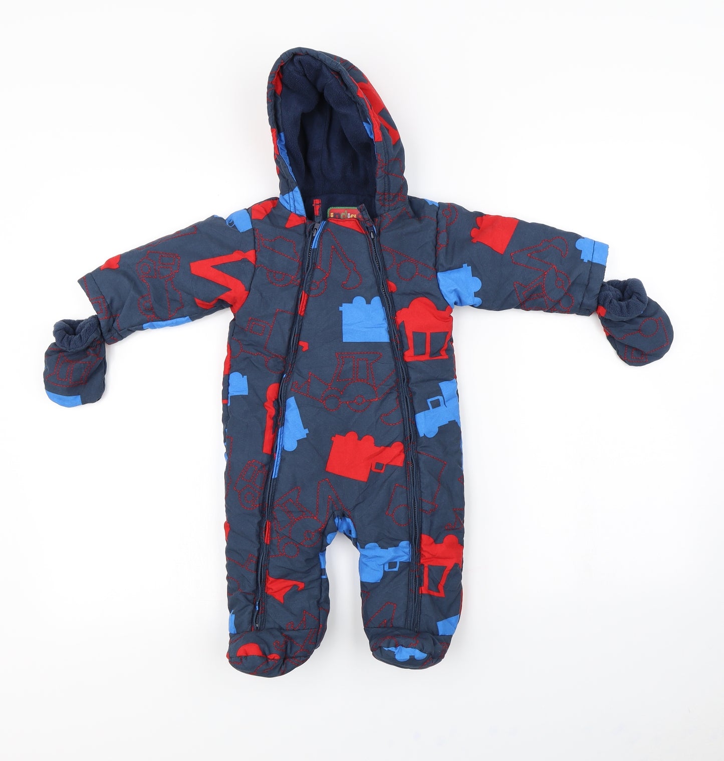 M&s Baby Blue   Babygrow One-Piece Size 3-6 Months