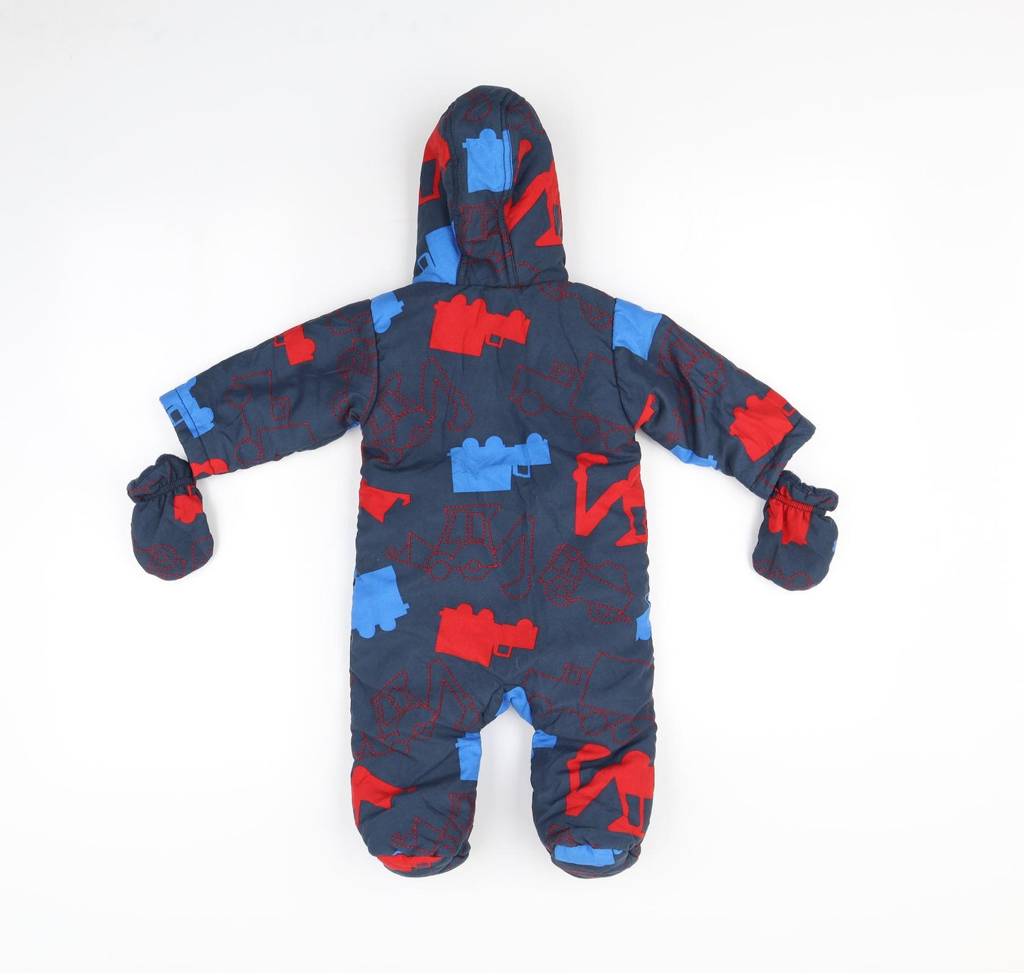 M&s Baby Blue   Babygrow One-Piece Size 3-6 Months