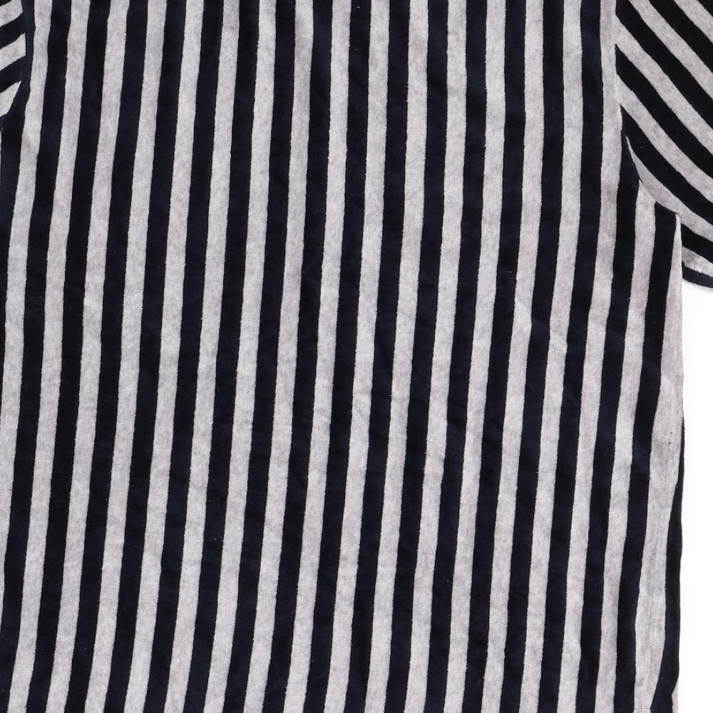 Mennace Mens Blue Striped   T-Shirt Size M