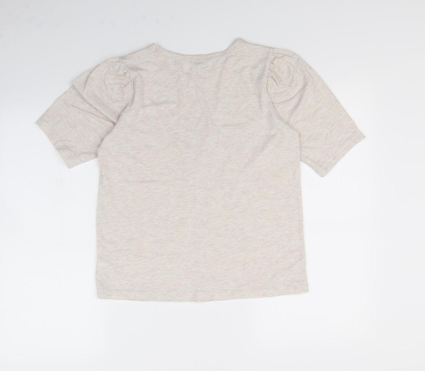 NEXT Womens Beige   Cropped T-Shirt Size 10