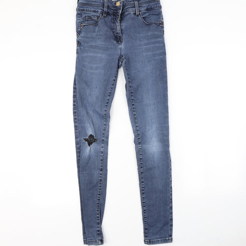 Preworn Womens Blue   Skinny Jeans Size 10 L28 in