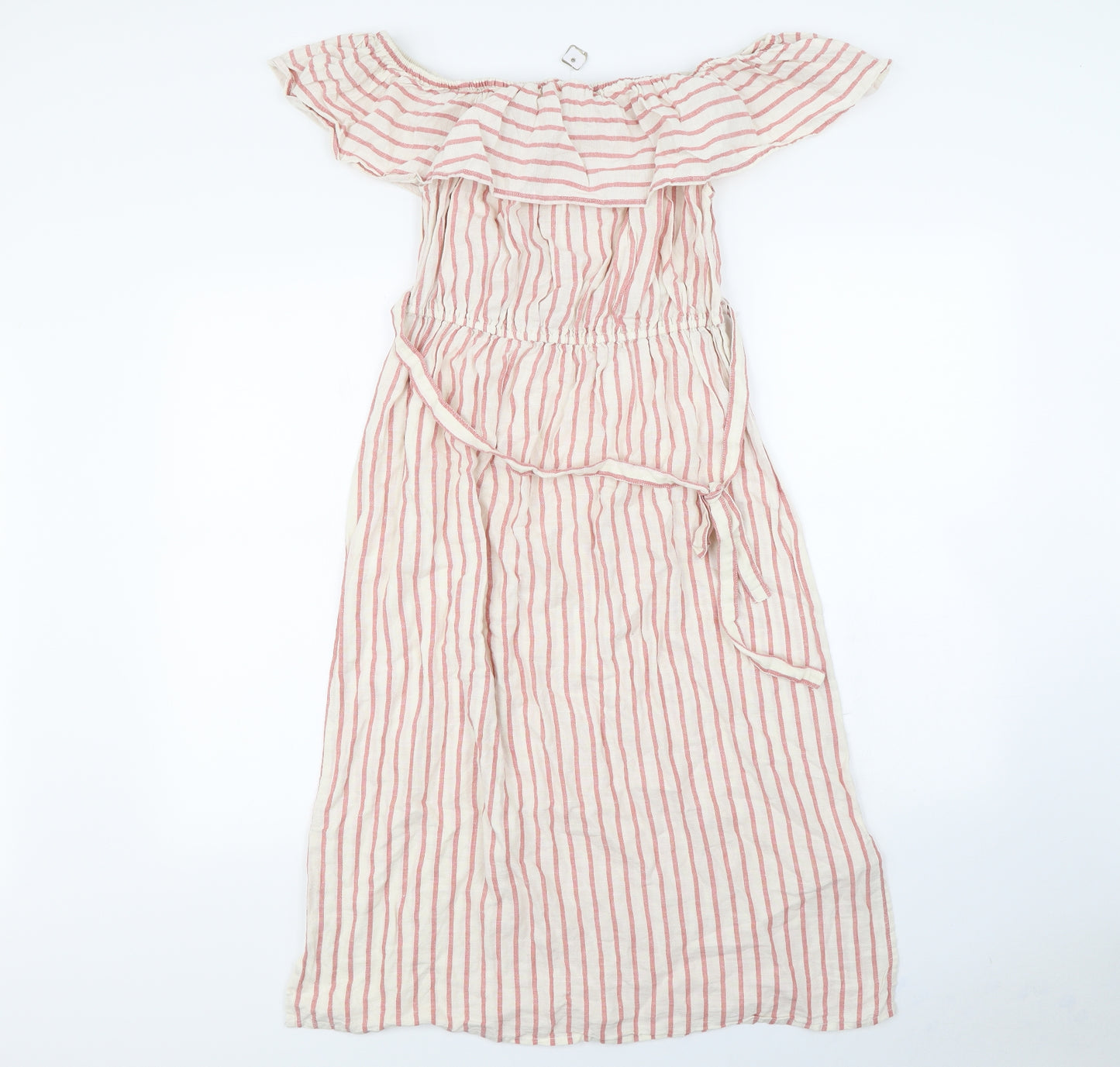 George Womens Pink Striped  Maxi  Size 12