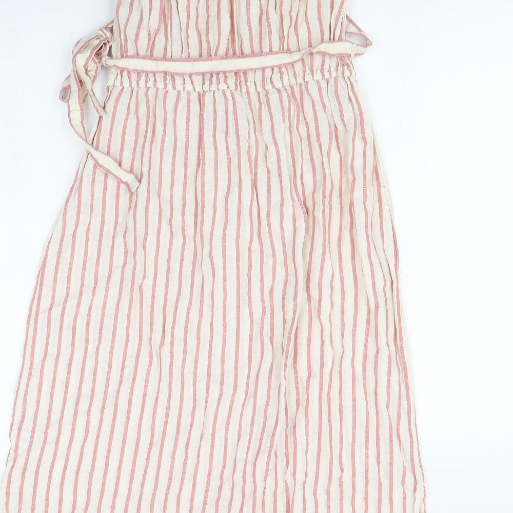 George Womens Pink Striped  Maxi  Size 12