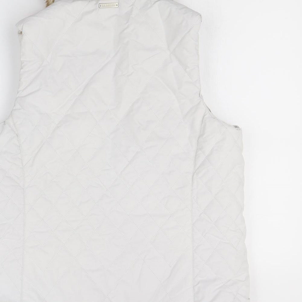 Preworn Womens White   Gilet Coat Size M