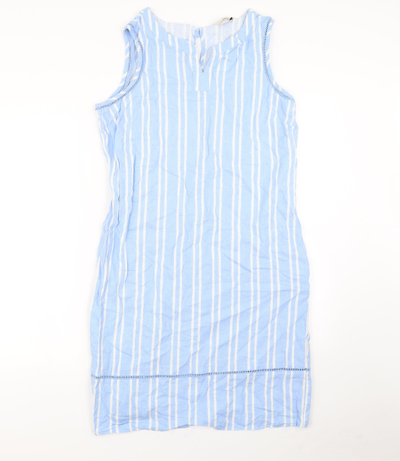 George Womens Blue Striped  Shift  Size 14