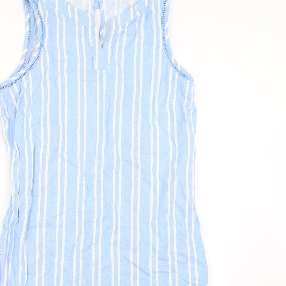 George Womens Blue Striped  Shift  Size 14