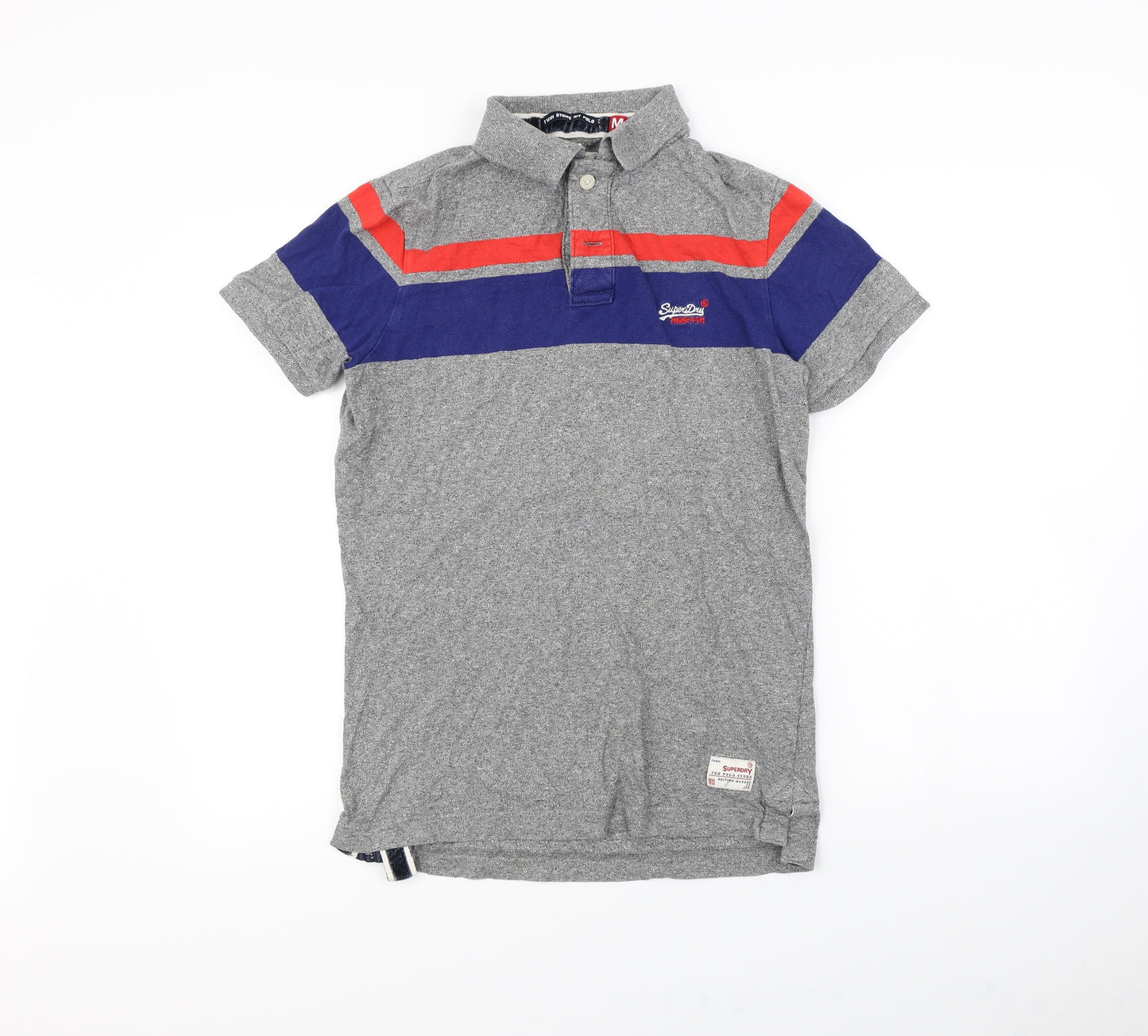 Superdry Mens Grey    Polo Size M
