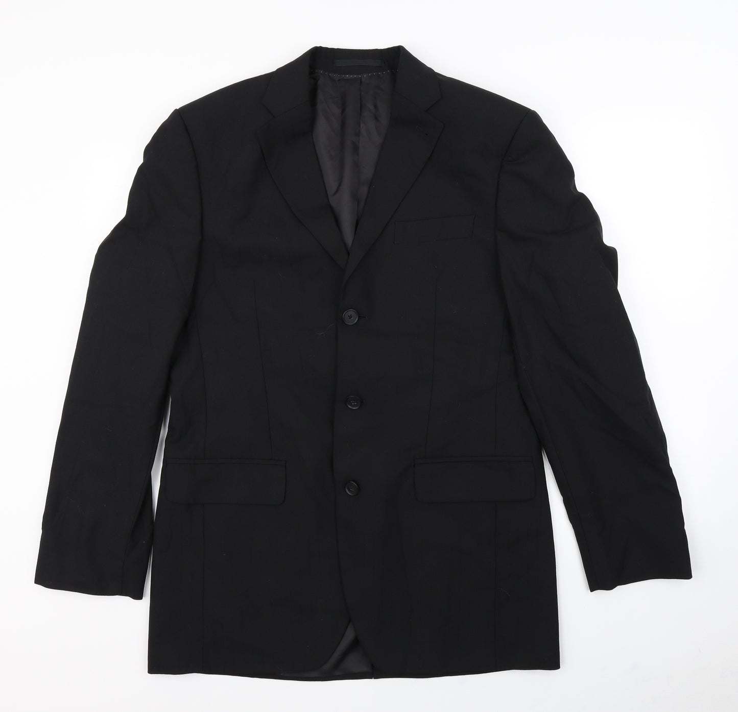 Preworn Mens Black   Biker Jacket Size M  - Shoulder Pads