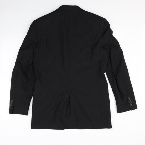 Preworn Mens Black   Biker Jacket Size M  - Shoulder Pads