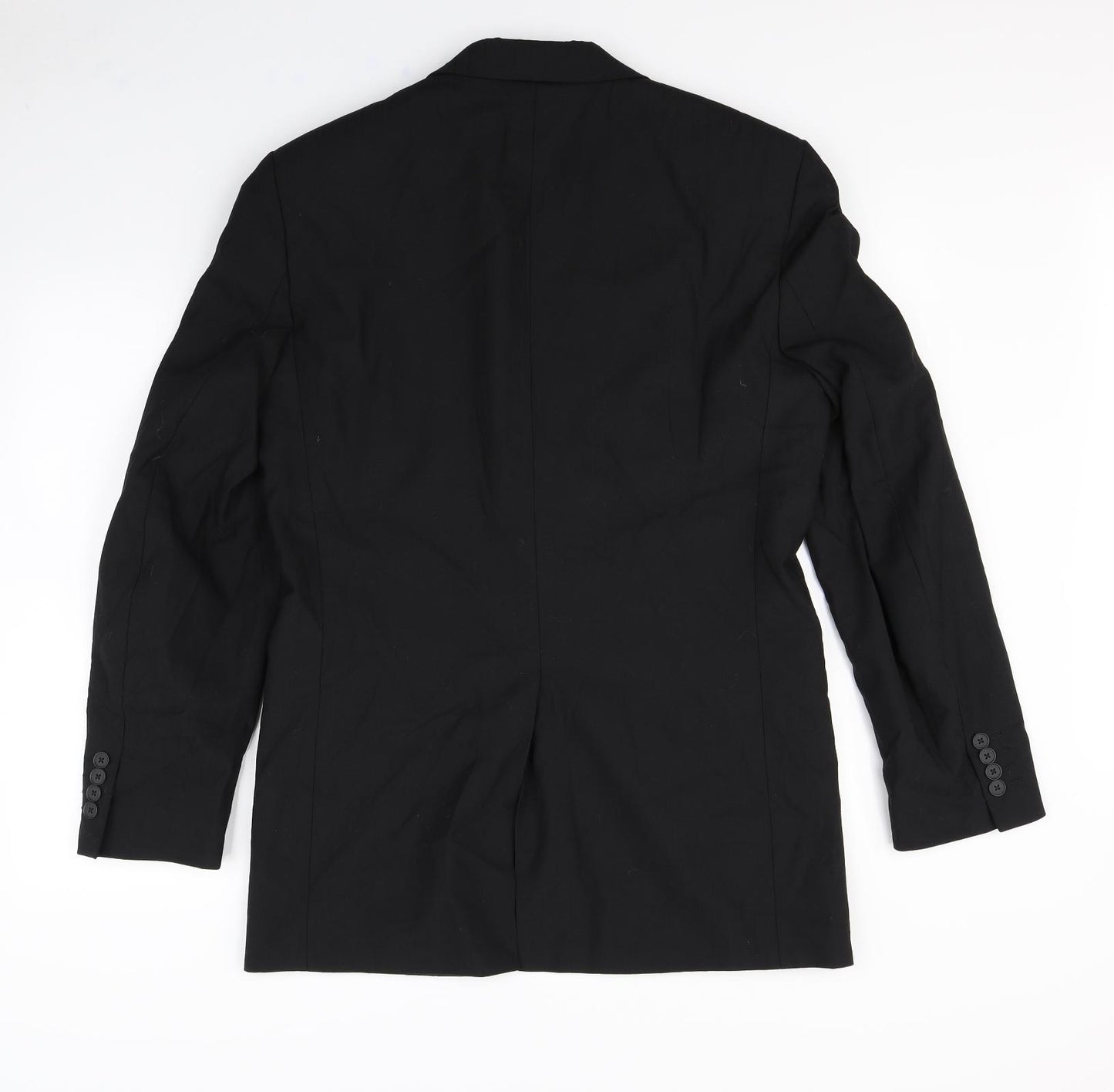 Preworn Mens Black   Biker Jacket Size M  - Shoulder Pads