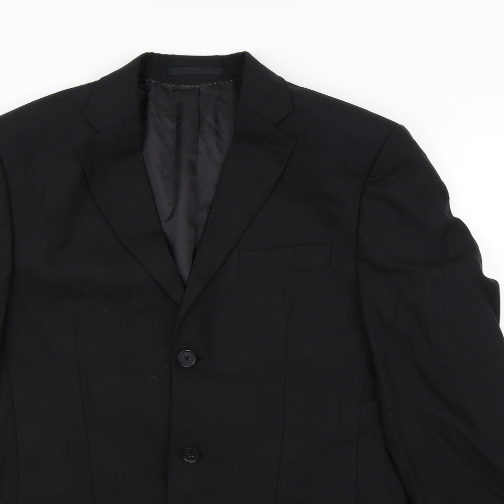Preworn Mens Black   Biker Jacket Size M  - Shoulder Pads