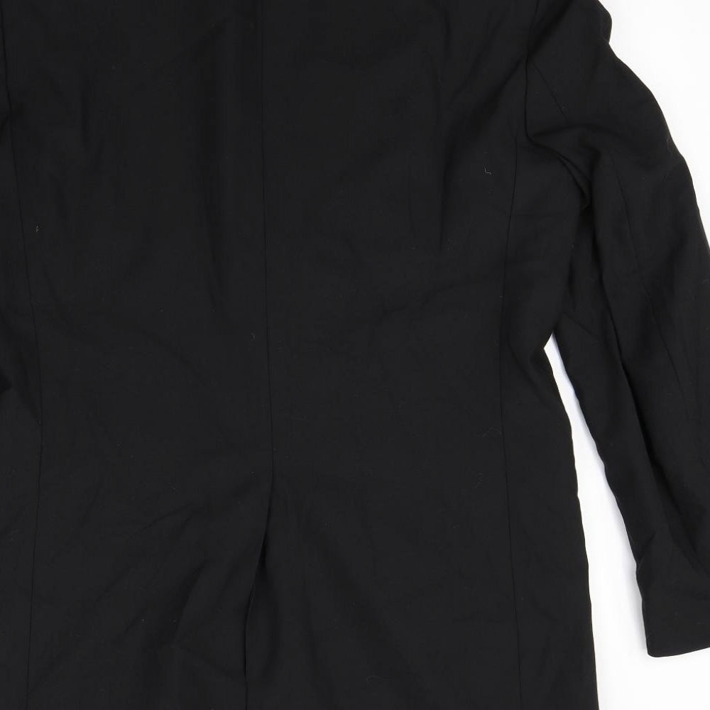 Preworn Mens Black   Biker Jacket Size M  - Shoulder Pads