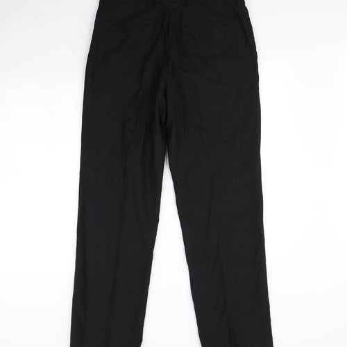 Preworn Mens Black   Dress Pants Trousers Size 34 in L30 in