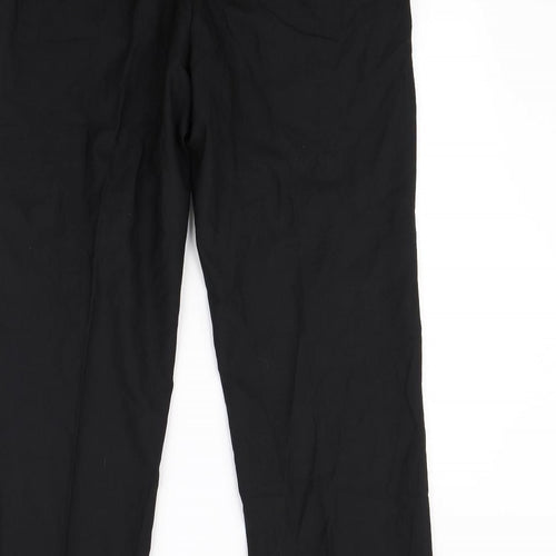 Preworn Mens Black   Dress Pants Trousers Size 34 in L30 in