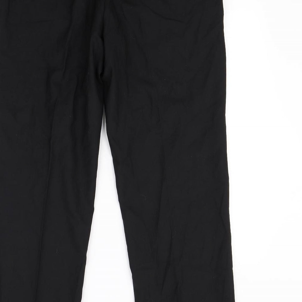 Preworn Mens Black   Dress Pants Trousers Size 34 in L30 in
