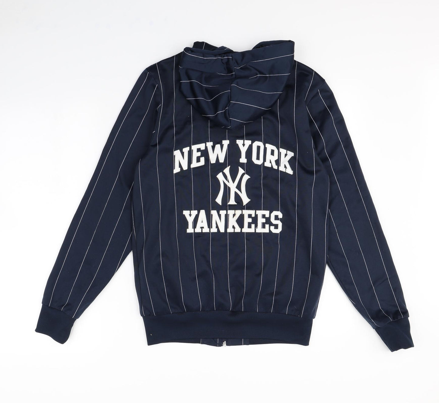 Majestic Womens Blue Striped  Jacket  Size S