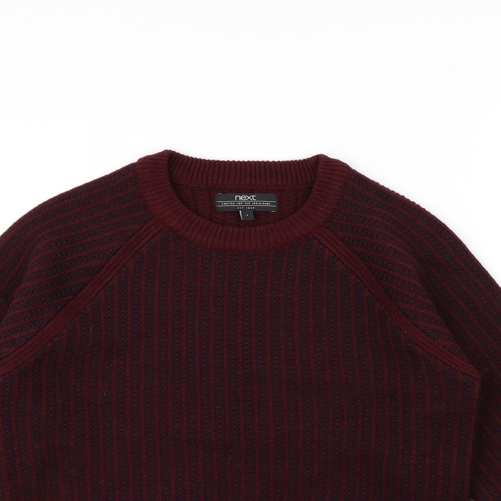 NEXT Mens Red   Pullover Jumper Size S