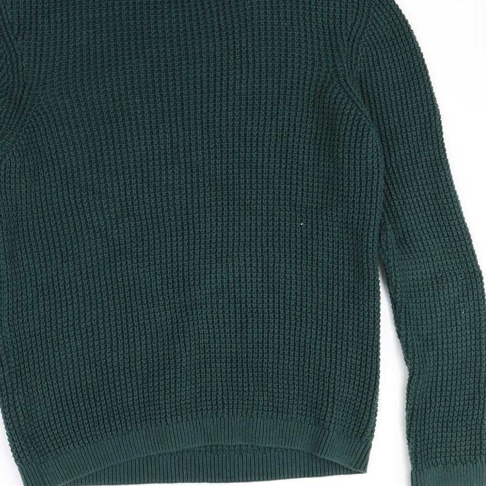 Topman Mens Green   Pullover Jumper Size S