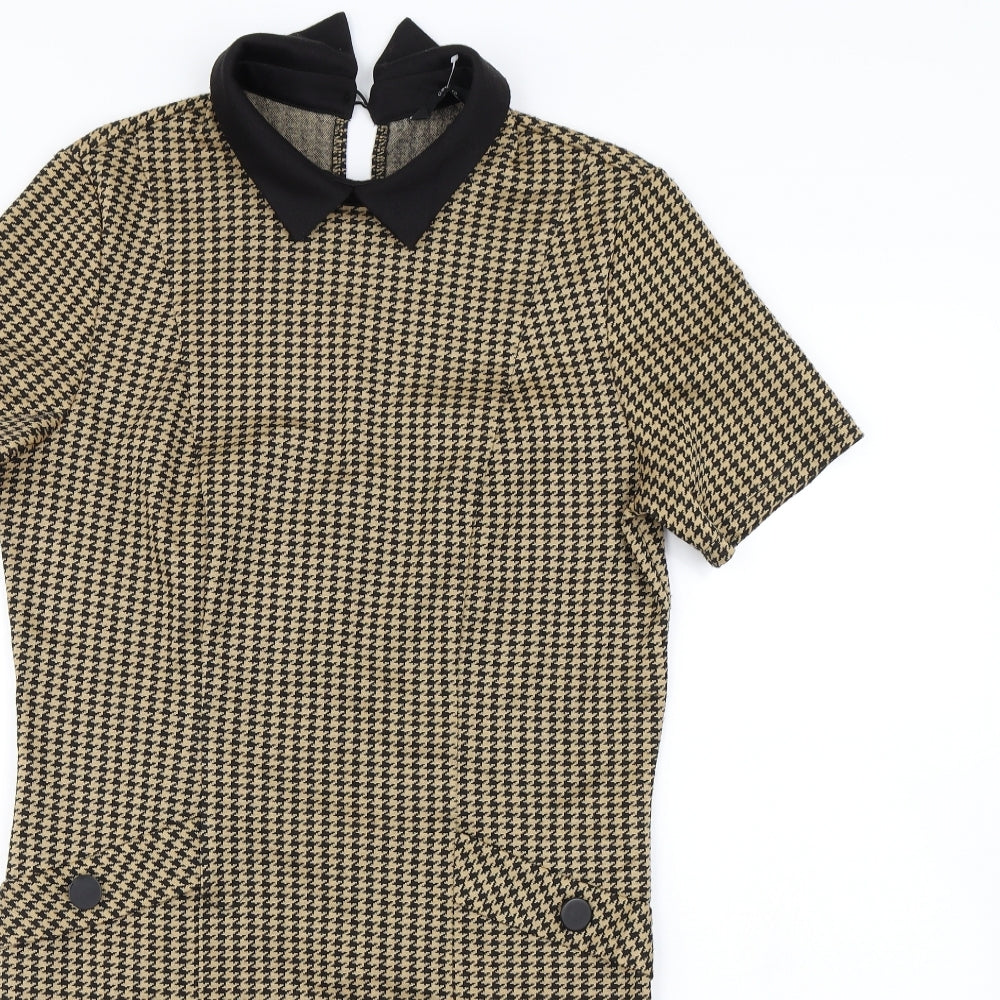 George Womens Beige Herringbone  Shift  Size 10