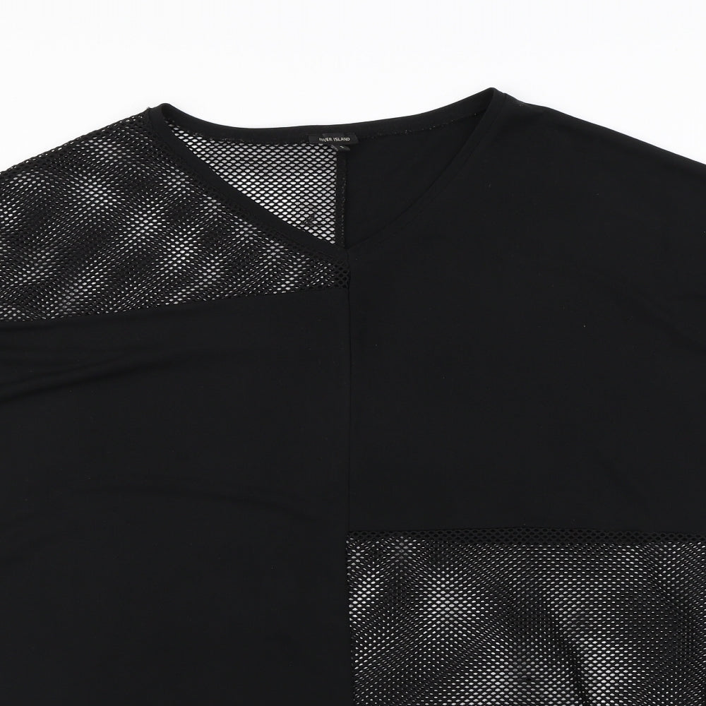 River Island Womens Black   Basic T-Shirt Size S