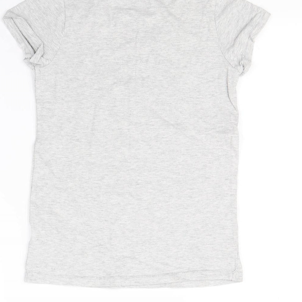 NEXT Girls Grey   Basic T-Shirt Size 8 Years