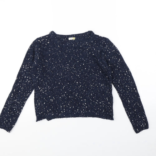 John Lewis Girls Blue   Pullover Jumper Size 9 Years
