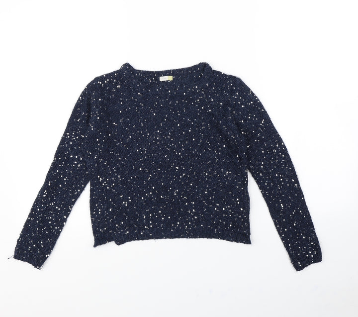 John Lewis Girls Blue   Pullover Jumper Size 9 Years