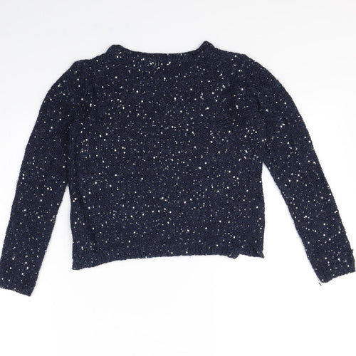 John Lewis Girls Blue   Pullover Jumper Size 9 Years