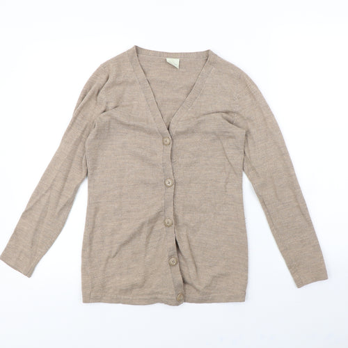 Woolworths Womens Beige   Cardigan Jumper Size S