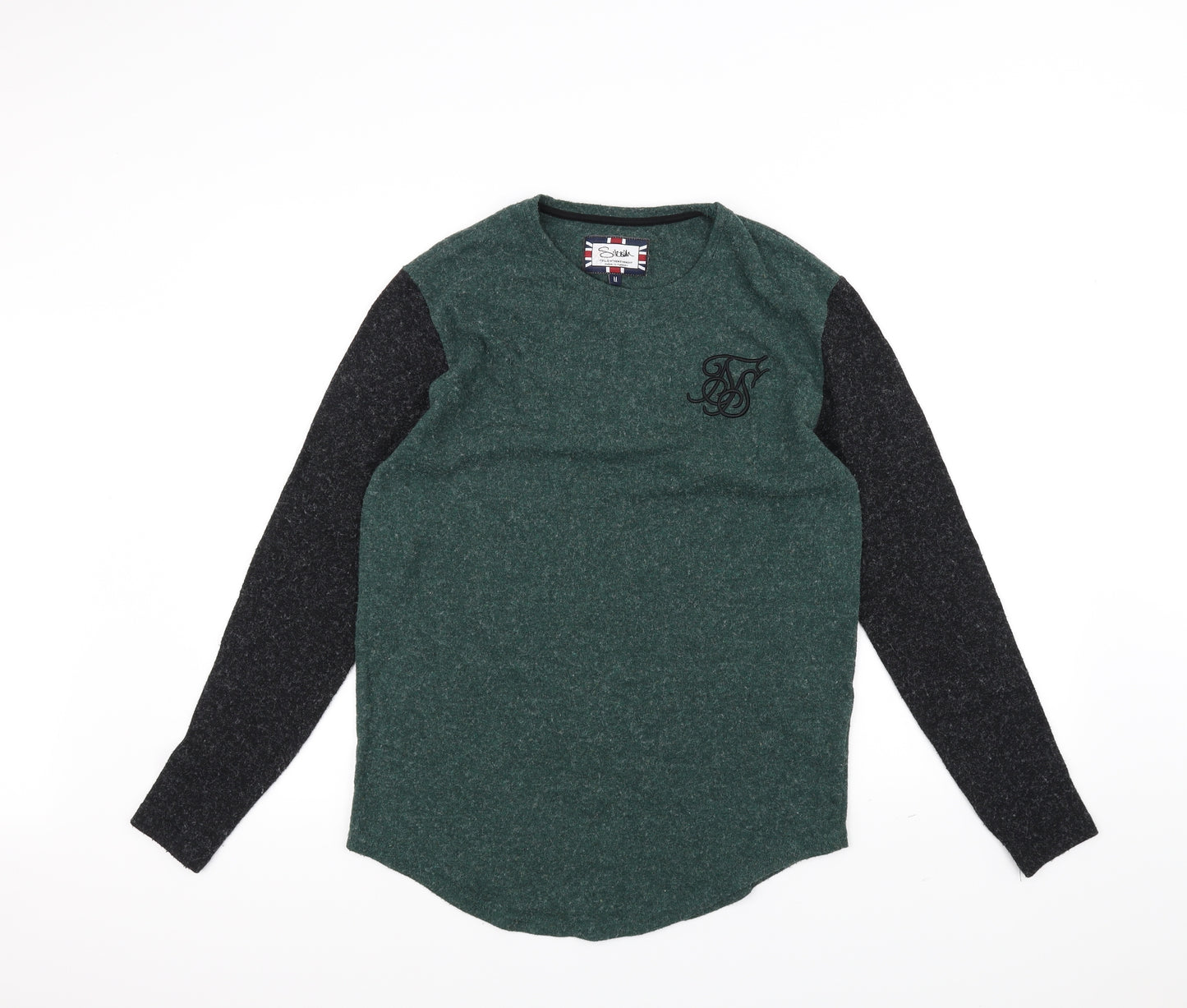 SikSilk Mens Green    T-Shirt Size M