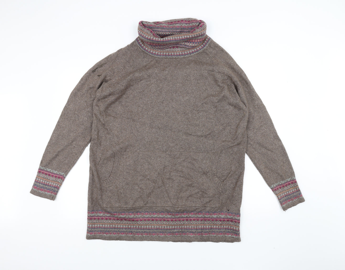 Marks and Spencer Womens Brown  Knit Pullover Jumper Size 16