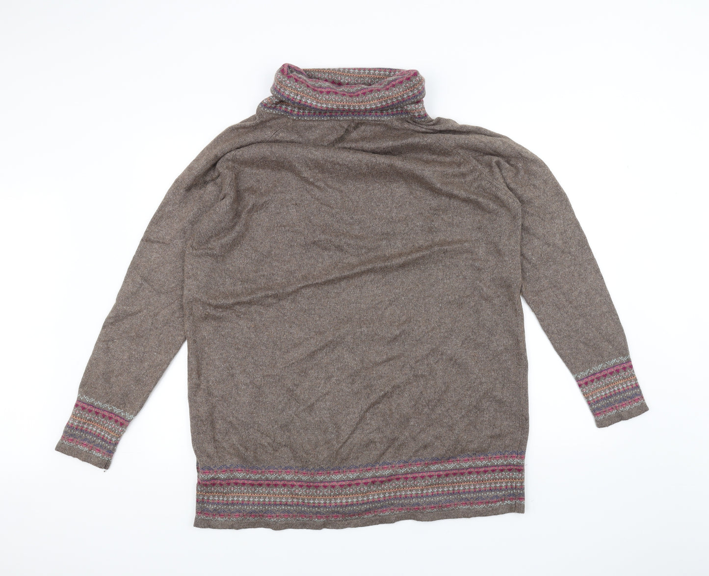 Marks and Spencer Womens Brown  Knit Pullover Jumper Size 16