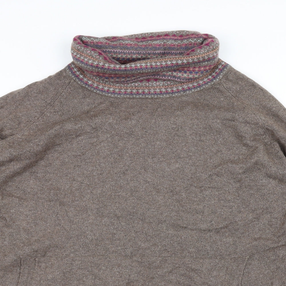 Marks and Spencer Womens Brown  Knit Pullover Jumper Size 16