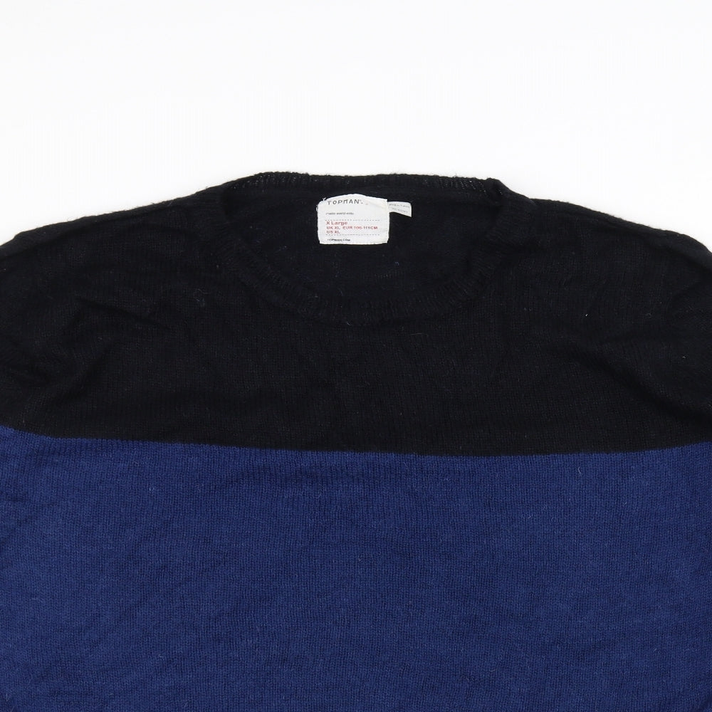 Topman Womens Blue  Knit Pullover Jumper Size XL