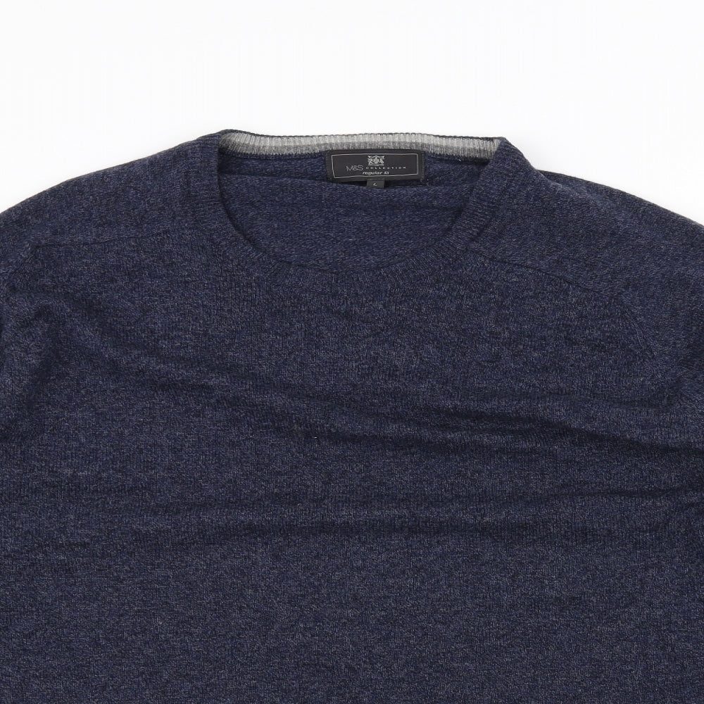 Marks and Spencer Womens Blue   Pullover Jumper Size L