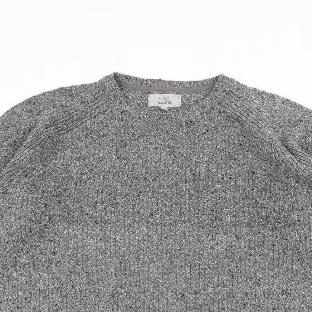 Marks and Spencer Mens Grey   Pullover Jumper Size L