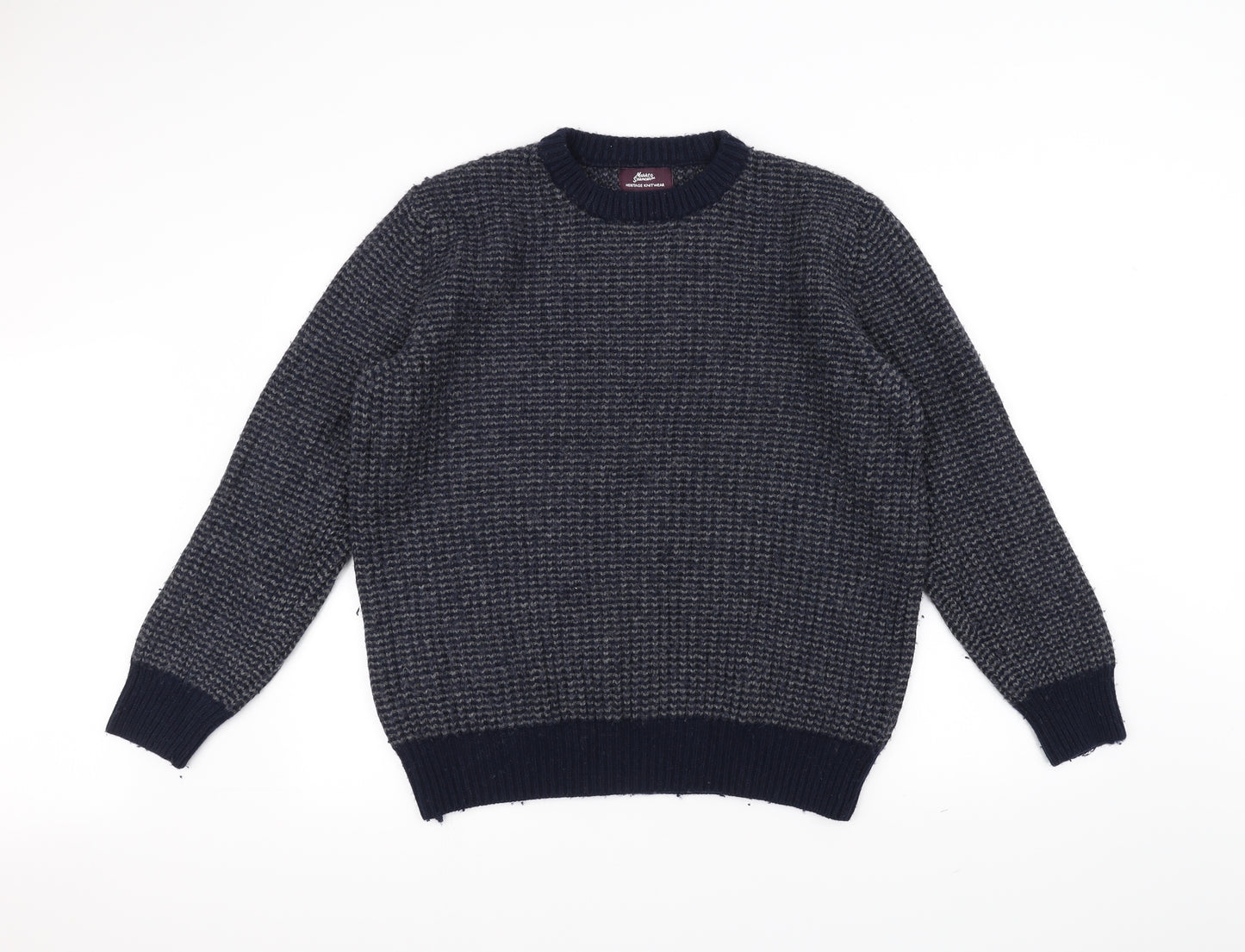 Marks and Spencer Mens Blue  Knit Pullover Jumper Size L