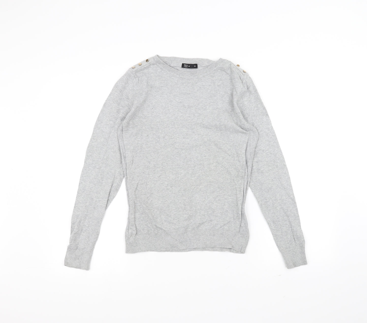 TEX Womens Grey   Pullover Jumper Size M