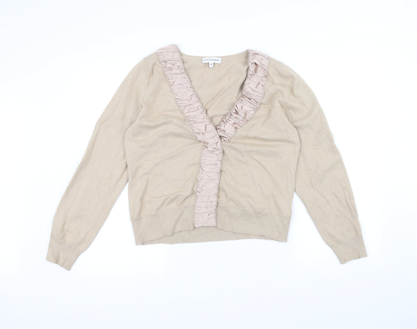 grey osbourn Womens Brown   Pullover Jumper Size 16