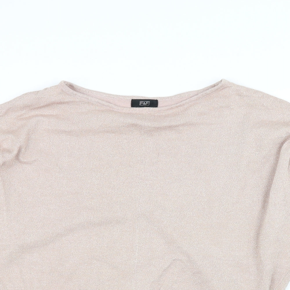 F&F Womens Pink   Pullover Jumper Size 12